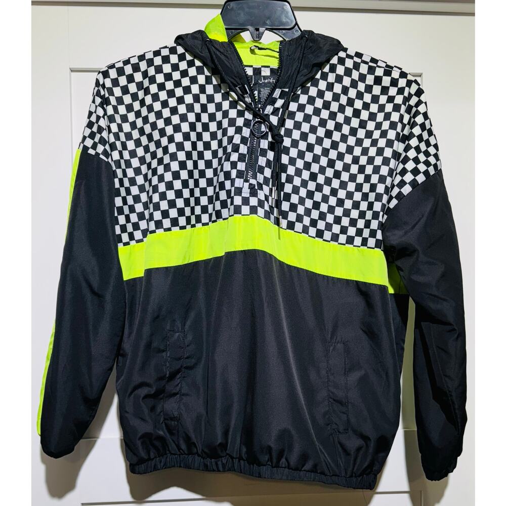 Justify Checker & Neon Hustle Jacket Adult Medium